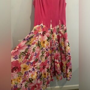 Vasna pink floral maxi dress size M